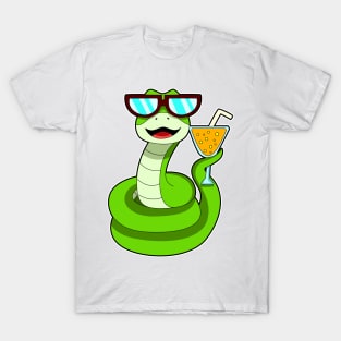 Snake with Drink T-Shirt